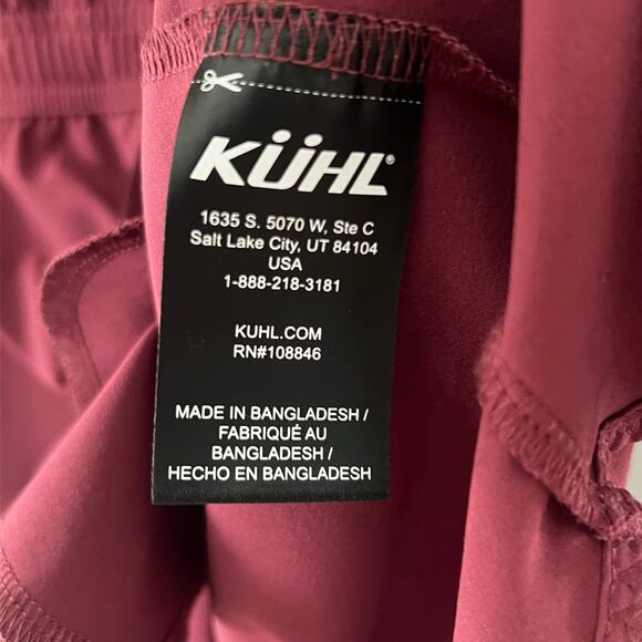 KÜHL Women’s Sleeveless Dress Burgundy Drawstring Size S Athletic Travel Sporty - Picture 5 of 7